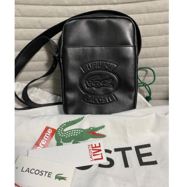 ブラック状態Supreme LACOSTE Shoulder Bag