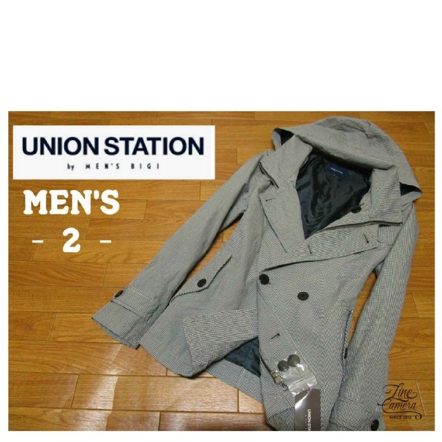 UNION STATION(ユニオンステーション)の新品 メンズ2 ◇UNION STATION◇春物フード取外可能ジャケット メンズのジャケット/アウター(モッズコート)の商品写真