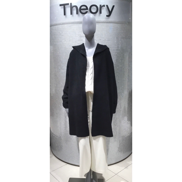 theory(セオリー)のTheory 18aw フーデットコート 定価6.4万円 レディースのジャケット/アウター(ロングコート)の商品写真