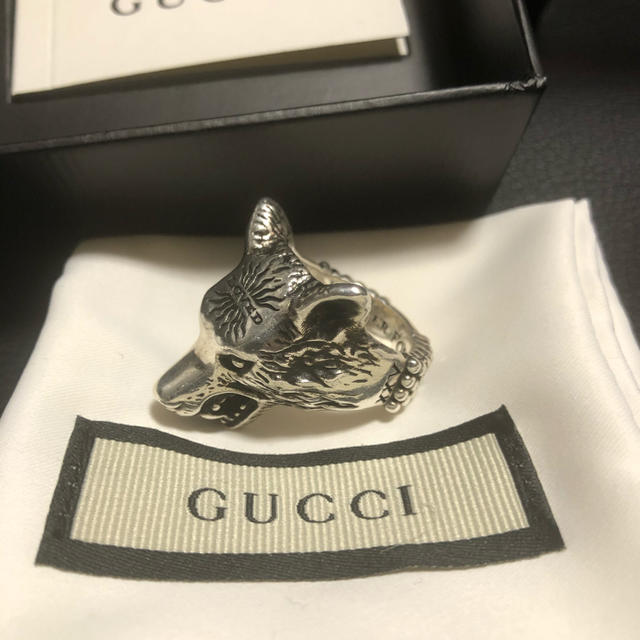 Gucci(グッチ)のGUCCI ウルフリング　17号　【ナナ様専用】 メンズのアクセサリー(リング(指輪))の商品写真