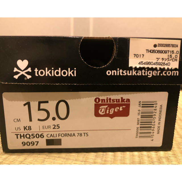 Onitsuka Tiger(オニツカタイガー)のオニツカタイガー　トキドキ　コラボ　キッズスニーカー　15cm キッズ/ベビー/マタニティのキッズ靴/シューズ(15cm~)(スニーカー)の商品写真