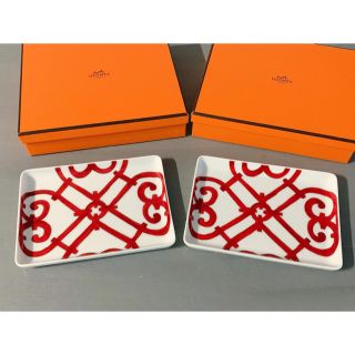 エルメス(Hermes)のエルメス  ガダルキヴィール　寿司プレート　２枚セット(食器)