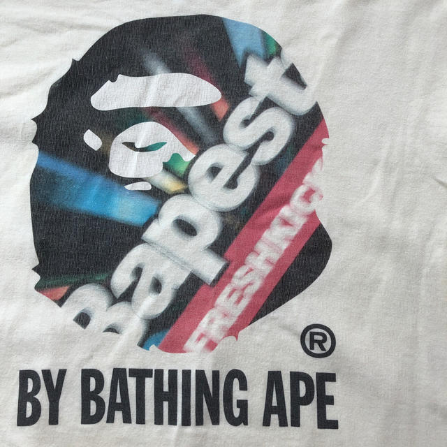 A BATHING APE(アベイシングエイプ)のAPE Tシャツ アイボリー メンズのトップス(Tシャツ/カットソー(半袖/袖なし))の商品写真