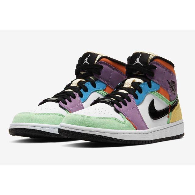 27.5 NIKE WMNS AIR JORDAN MID MULTICOLOR