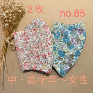 no.85 子供用インナーマスク2枚(外出用品)