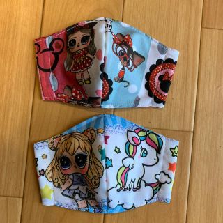 インナーマスク　ハンドメイド  2枚セット(外出用品)