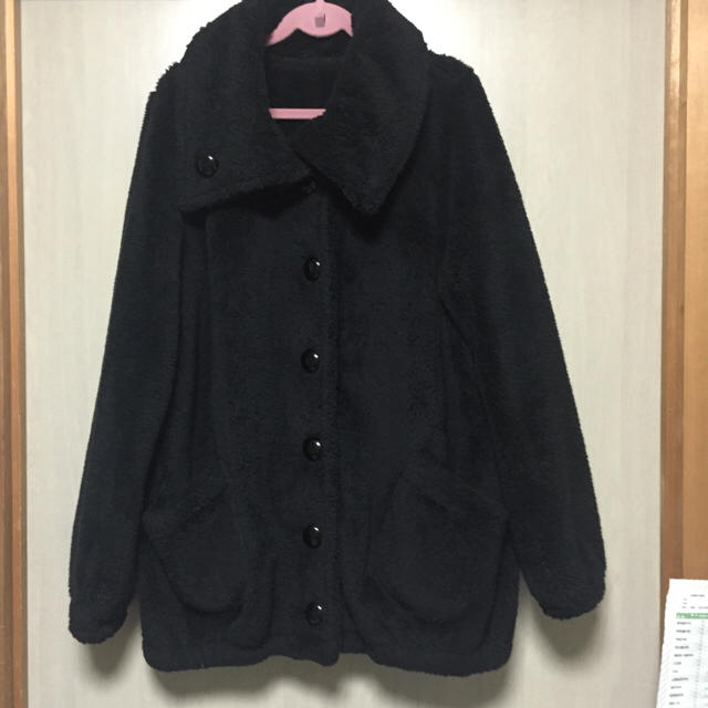 【最終値下げ】ブラックボアコート レディースのジャケット/アウター(毛皮/ファーコート)の商品写真