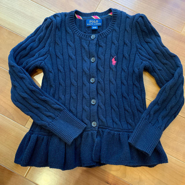 Ralph Lauren(ラルフローレン)のお値下げします❗️ラルフローレン  110センチ 女の子 カーディガン キッズ/ベビー/マタニティのキッズ服女の子用(90cm~)(カーディガン)の商品写真