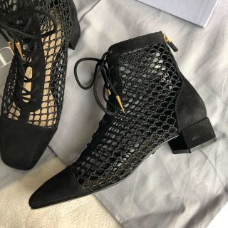 ☆美品　Christian Dior ★メッシュロングヒールブーツ