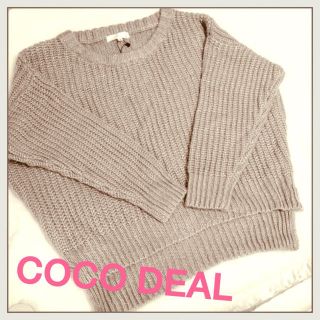 ココディール(COCO DEAL)のCOCODEAL♡新品ゴールドニット♡(ニット/セーター)