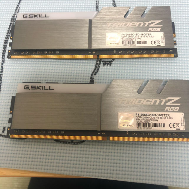 tridentz rgb ddr4 2666 2基セット