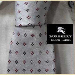 バーバリーブラックレーベル(BURBERRY BLACK LABEL)の美品★バーバリーブラックレーベル★【小紋柄】高級ネクタイ★希少(ネクタイ)