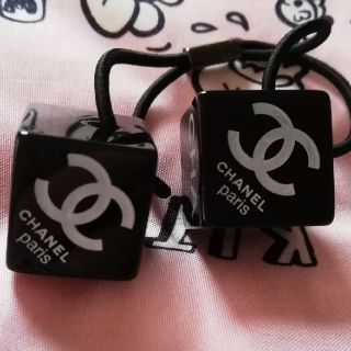 CHANEL ノベルティ　ヘア　ゴム　ココマーク　ロゴ