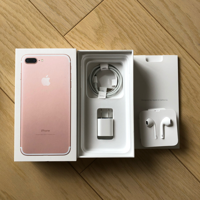 iPhone7Plus RoseGold128GB SIMフリー　5%クーポン可