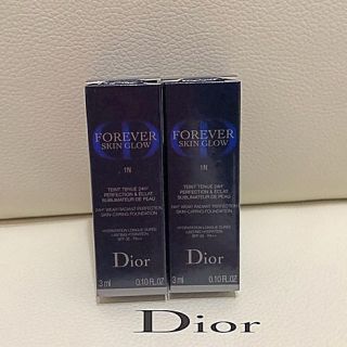 ディオール(Dior)のディオールスキン フォーエヴァー フルイド グロウ #1N 3ml×2(ファンデーション)