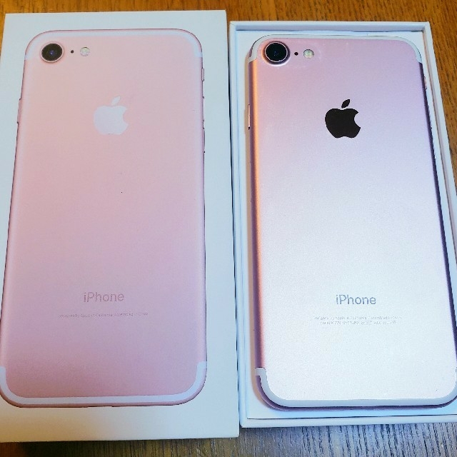 au(エーユー)のiPhone 7 Rose Gold 32 GB au スマホ/家電/カメラのスマートフォン/携帯電話(スマートフォン本体)の商品写真