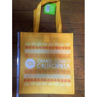 【新品・未使用品】WHOLE FOODS MARKET（オレンジ）(エコバッグ)