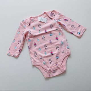 ベビーギャップ(babyGAP)の新品　gap ベビー 70 長袖ロンパース　ボディスーツ　肌着(ロンパース)