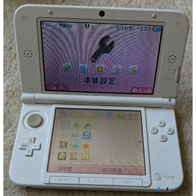 Nintendo 3DS LL 本体ピンク/ホワイトアダプター付