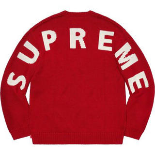 シュプリーム(Supreme)のSupreme Back Logo Sweater RED Sサイズ(ニット/セーター)