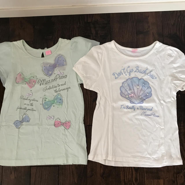 mezzo piano(メゾピアノ)のメゾピアノ Tシャツセット キッズ/ベビー/マタニティのキッズ服女の子用(90cm~)(Tシャツ/カットソー)の商品写真