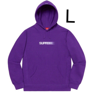 シュプリーム(Supreme)のL 紫 Motion Logo Hooded Sweatshirt モーション(パーカー)