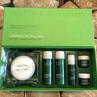 ネイチャーリパブリック(NATURE REPUBLIC)のNATURE REPUBLIC ジンセンロイヤルシルクウォータリークリームセット(フェイスクリーム)