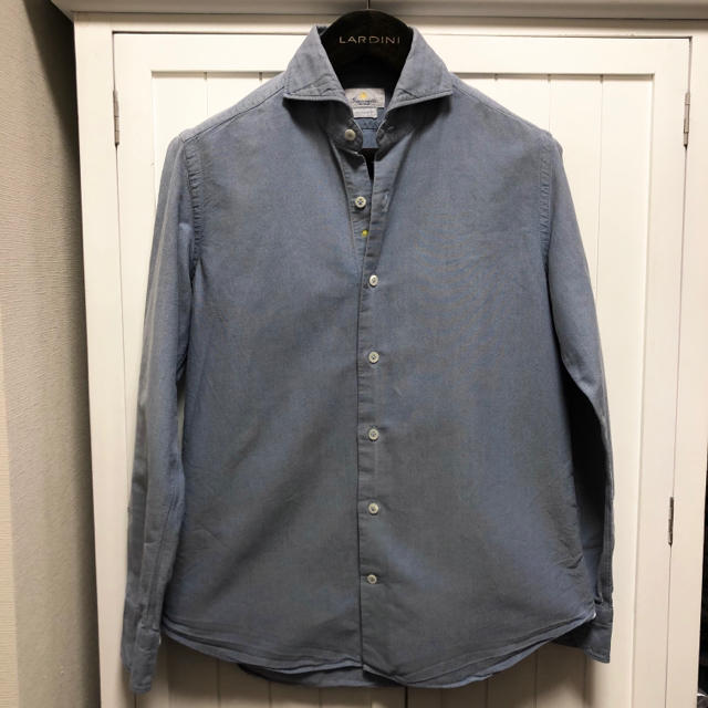 FINAMORE(フィナモレ)のジャンネット カッタウェイシャツ ブルー 40 メンズのトップス(シャツ)の商品写真