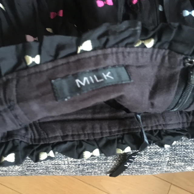 MILK(ミルク)のMILK  リボン柄バルーンミニスカート レディースのスカート(ミニスカート)の商品写真