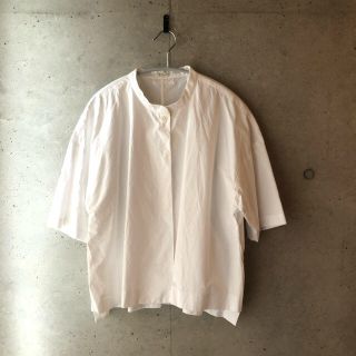 ムジルシリョウヒン(MUJI (無印良品))のMUJI labo ノーカラースナップボタンシャツ(シャツ/ブラウス(半袖/袖なし))