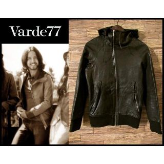 Varde77の革ジャン 羊革 ヴィンテージレザーダメージリブジャケット