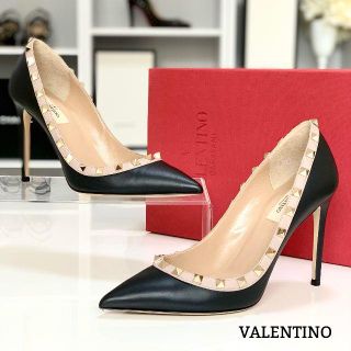 ヴァレンティノ(VALENTINO)の952 美品 ヴァレンティノ ロックスタッズ パンプス(ハイヒール/パンプス)