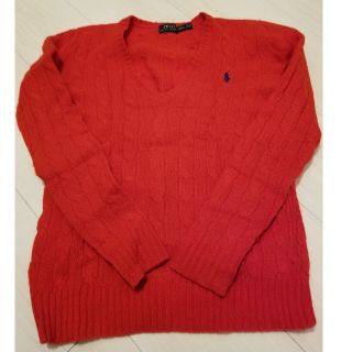 ポロラルフローレン(POLO RALPH LAUREN)の【お値下げ】RALPH LAUREN Vネックニット（レディース）(ニット/セーター)