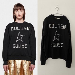 アパルトモンドゥーズィエムクラス(L'Appartement DEUXIEME CLASSE)の4.5万golden goose★Aiako ロゴスウェット　スニーカー好きにも(トレーナー/スウェット)