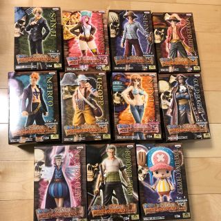 バンプレスト(BANPRESTO)のワンピース　ONE PIECE フィギュア　未開封　11セット　ルフィー　サンジ(アニメ/ゲーム)