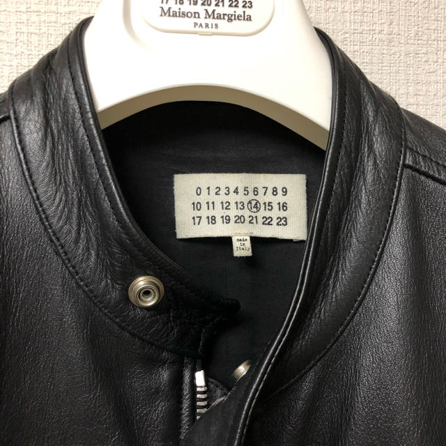 Maison Martin Margiela(マルタンマルジェラ)のマルジェラ　ライダース　15aw カーフレザー メンズのジャケット/アウター(ライダースジャケット)の商品写真