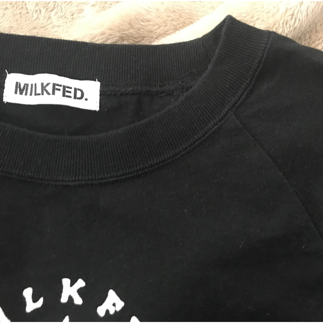 MILKFED.(ミルクフェド)のMILKFED.   Tシャツ　カットソー　ロゴ　長袖　黒　ブラック レディースのトップス(Tシャツ(長袖/七分))の商品写真