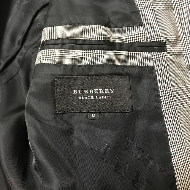 BURBERRY BLACK LABEL(バーバリーブラックレーベル)のバーバリー　BURBERRY BLACK LABEL　千鳥格子柄ジャケット メンズのジャケット/アウター(テーラードジャケット)の商品写真