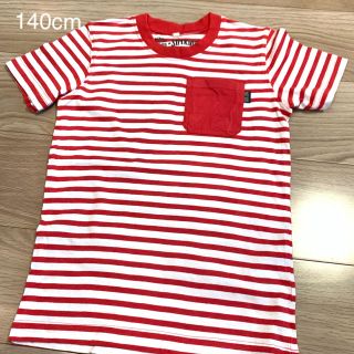 キッズ140cm ボーダー半袖Tシャツ(Tシャツ/カットソー)