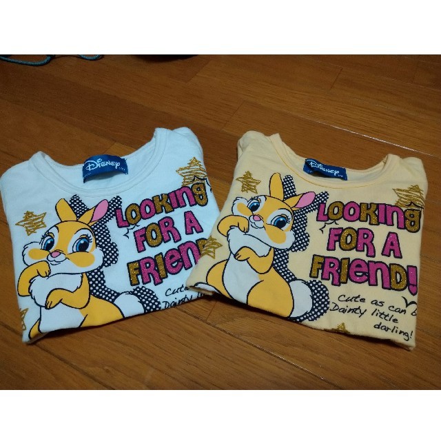 Disney(ディズニー)のDisney ミスバニー　キッズ　Tシャツ　2枚セット キッズ/ベビー/マタニティのキッズ服女の子用(90cm~)(Tシャツ/カットソー)の商品写真