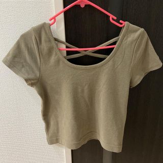 アナップ(ANAP)のバッククロストップス(ANAP)(カットソー(半袖/袖なし))