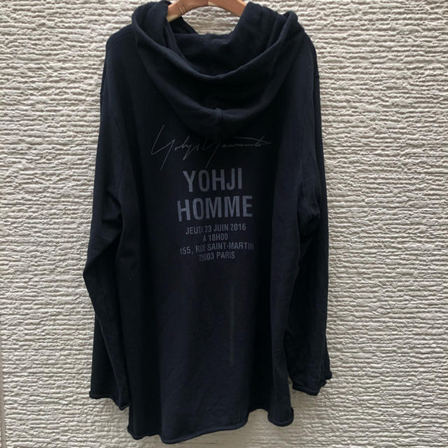 【限定】yohjiyamamoto スタッフ フーディ パーカー ヨウジヤマモトメンズ