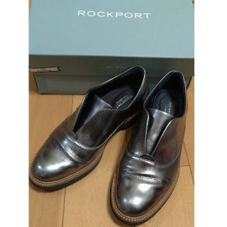 ロックポート(ROCKPORT)の★ROCKPORT ロックポート  本革 メタリック スリッポン★7M 24cm(スリッポン/モカシン)