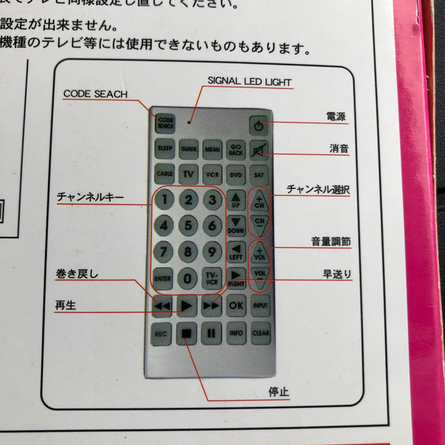 大きいリモコン スマホ/家電/カメラのテレビ/映像機器(その他)の商品写真