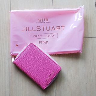 ジルスチュアート(JILLSTUART)のwith 付録 JILL STUART　マルチカードケース　ピンク(パスケース/IDカードホルダー)