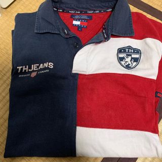 トミーヒルフィガー(TOMMY HILFIGER)のtommy tommyjeans ラガーシャツ　ポロシャツ　TH トミー(ポロシャツ)