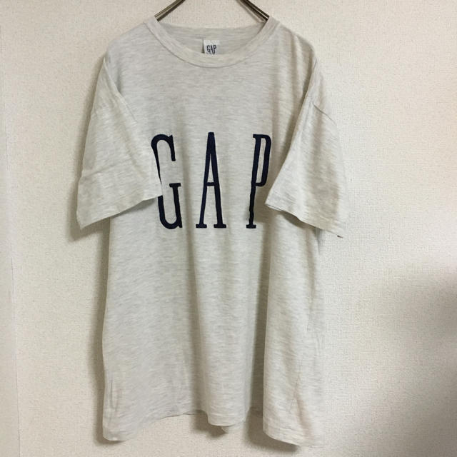 90's GAP ギャップ  手縫いニューヨーク刺繍　ビッグロゴTシャツ