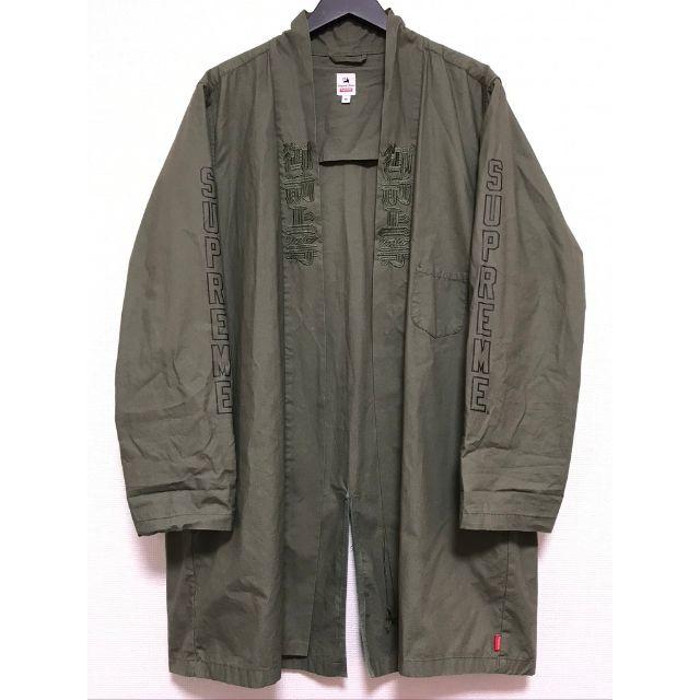 Supreme(シュプリーム)のsupreme×sasquatchfabrix hanten coatオリーブM メンズのジャケット/アウター(ノーカラージャケット)の商品写真