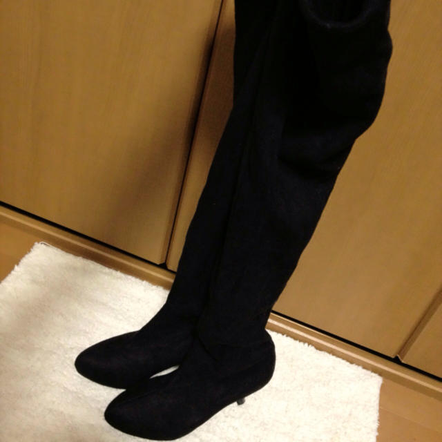 黒☆ロングブーツ レディースの靴/シューズ(ブーツ)の商品写真