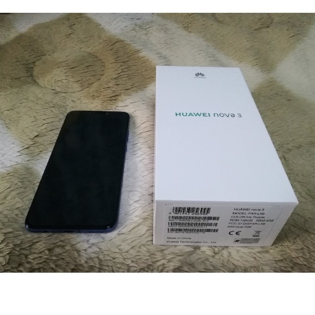 超美品 HUAWEI nova 3 SIMフリー 128GB アイリスパープル